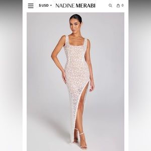 BRAND NEW Nadine Merabi - Louisa White Dress